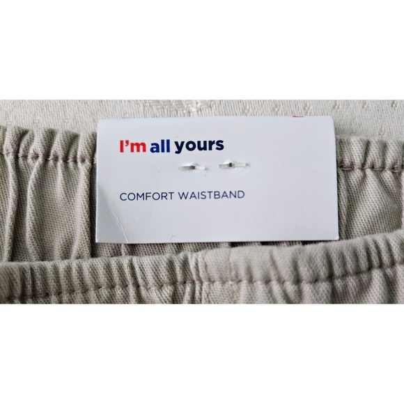 Old Navy Womens Comfort Waistband Tan Chino High Rise Ankle Pants Elastic Size L - Picture 7 of 12